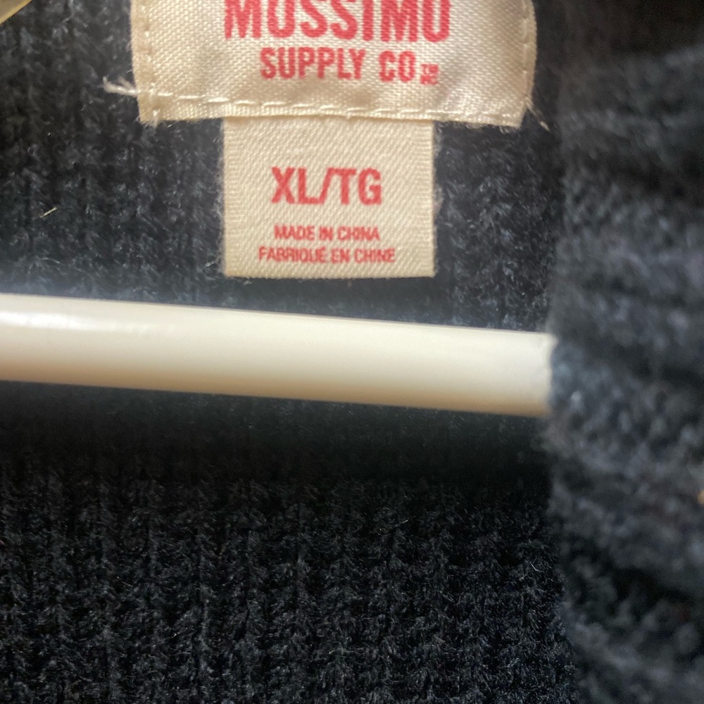 Massimo Black and Tan Cardigan Sweaters Shawl Collar - Picture 3 of 10